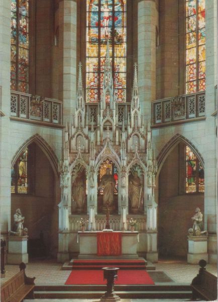 Ansichtskarte Wittenberge - Altar in der Schlosskirche aus der Kategorie Wittenberg