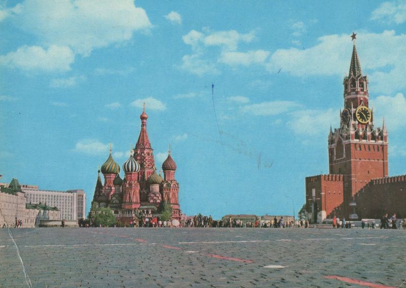 Ansichtskarte Moskau - Russland - Großer Platz aus der Kategorie Moskau