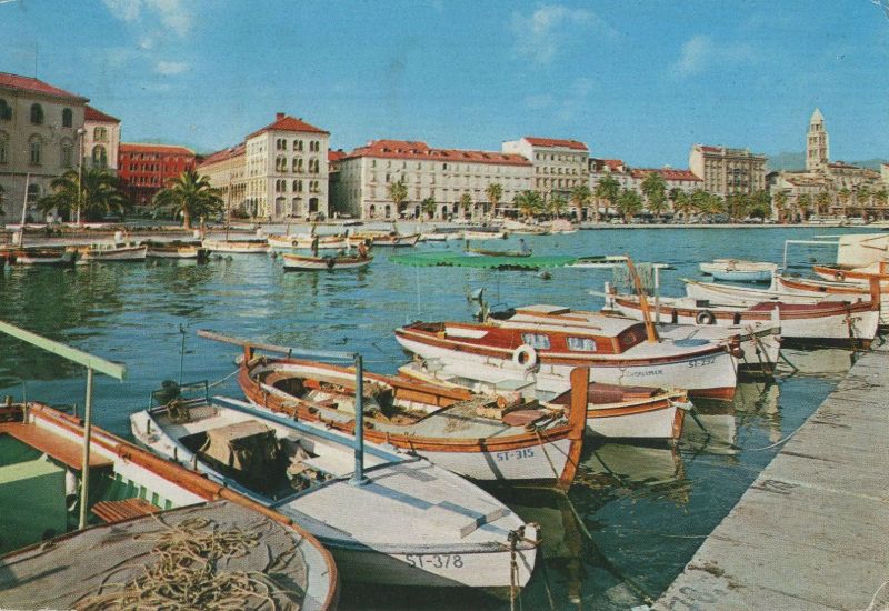 Ansichtskarte Split - Kroatien - Hafen aus der Kategorie Split