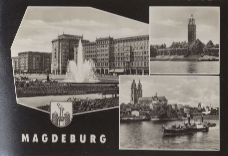Ansichtskarte Magdeburg - 3 Bilder aus der Kategorie Magdeburg