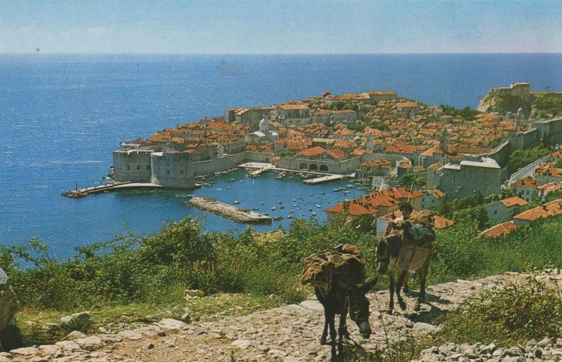 Ansichtskarte Dubrovnik - Kroatien - von oben aus der Kategorie Dubrovnik