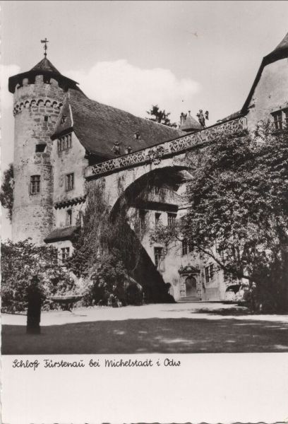 Ansichtskarte Michelstadt - Schloss Fürstenau aus der Kategorie Michelstadt