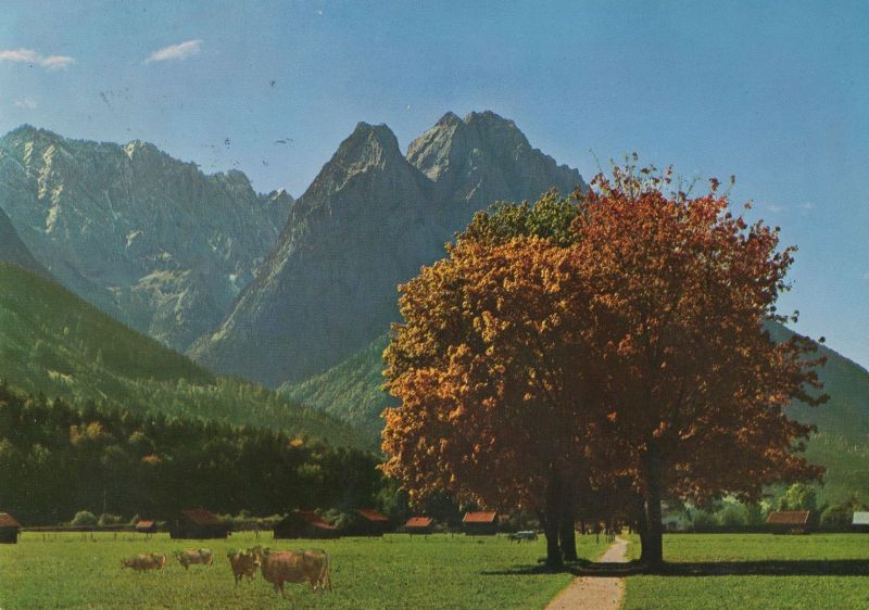 Ansichtskarte Garmisch-Partenkirchen - mit Waxensteinen aus der Kategorie Garmisch-Partenkirchen