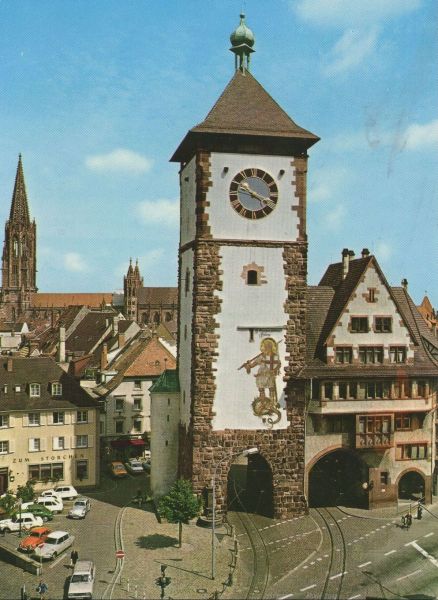Ansichtskarte Freiburg - Schwabentor aus der Kategorie Freiburg