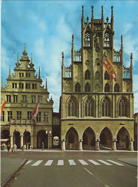 Ansichtskarte Münster - Rathaus aus der Kategorie Münster