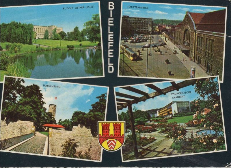 Ansichtskarte Bielefeld - 4 Bilder aus der Kategorie Bielefeld