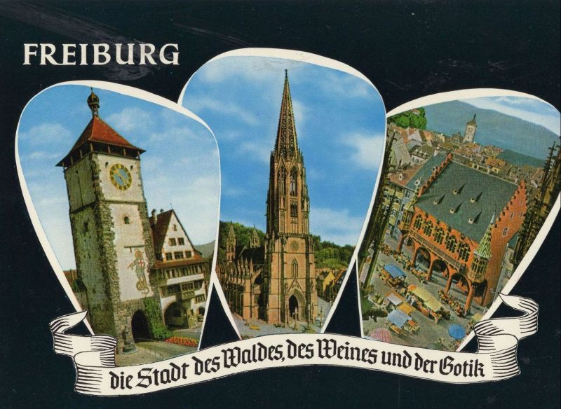 Ansichtskarte Freiburg - 3 Bilder aus der Kategorie Freiburg