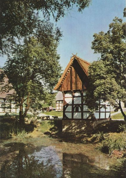 Ansichtskarte Detmold - Freilichtmuseum, Lippischer Meierhof aus der Kategorie Detmold