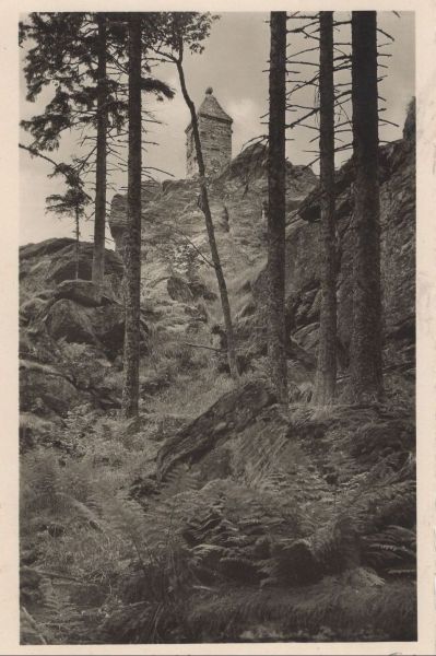 Ansichtskarte Bayerischer Wald - Riedelstein, Waldschmidt-Denkmal aus der Kategorie Bayerischer Wald