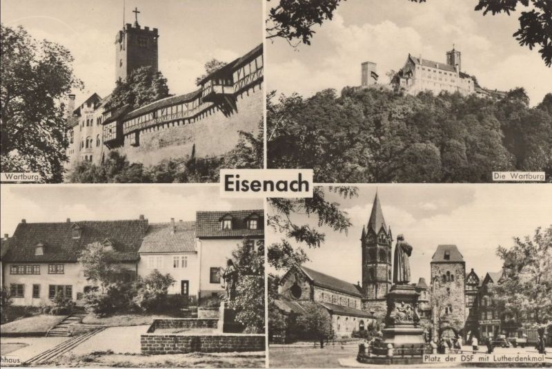 Ansichtskarte Eisenach - 4 Bilder aus der Kategorie Eisenach