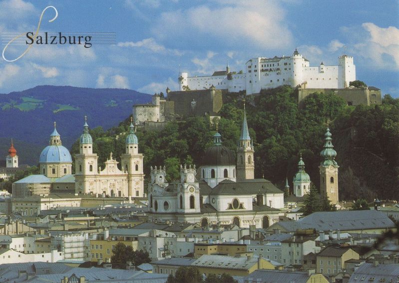 Ansichtskarte Salzburg - Österreich - Mönchsbergterrasse aus der Kategorie Salzburg