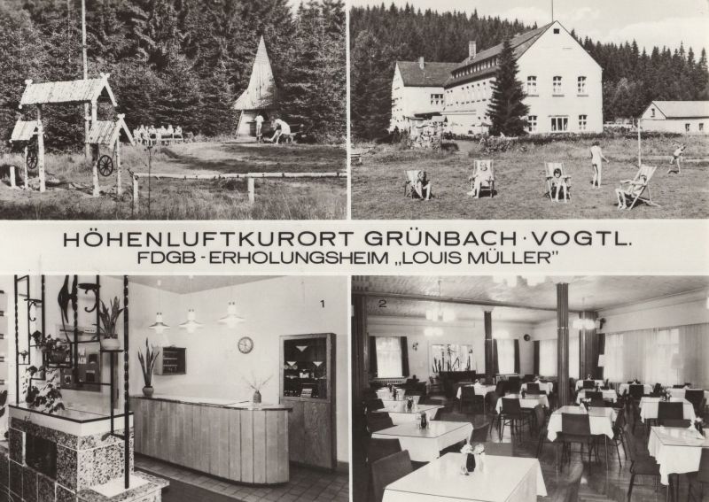 Ansichtskarte Grünbach - Erholungsheim Louis Müller aus der Kategorie Grünbach
