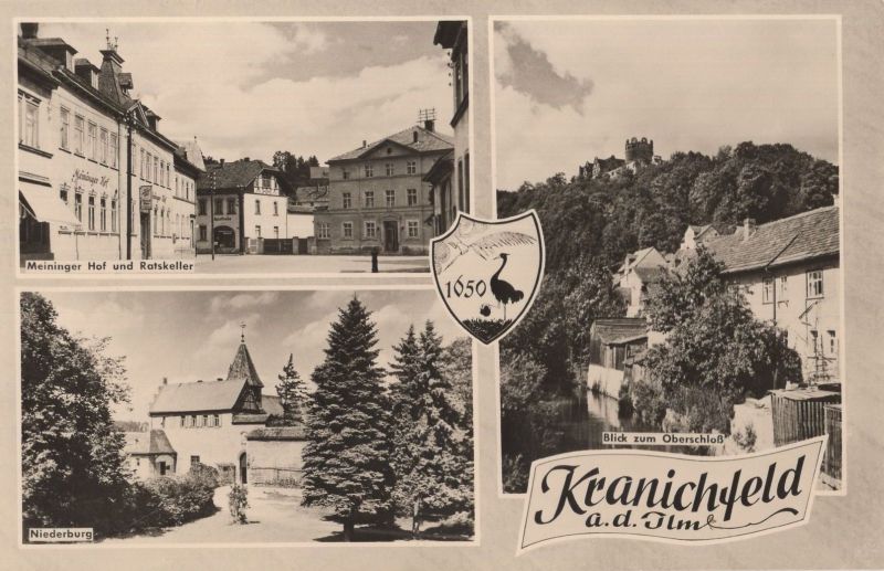 Ansichtskarte Kranichfeld - 3 Bilder aus der Kategorie Kranichfeld