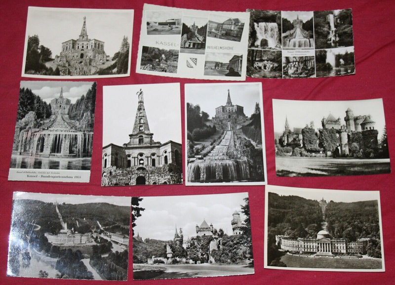 Ansichtskarte 10 Ansichtskarten Kassel-Wilhelmshöhe (Postkarten, Paket, Konvolut, Lot) - nur sw aus der Kategorie Sammlungen, Lots, Konvolute