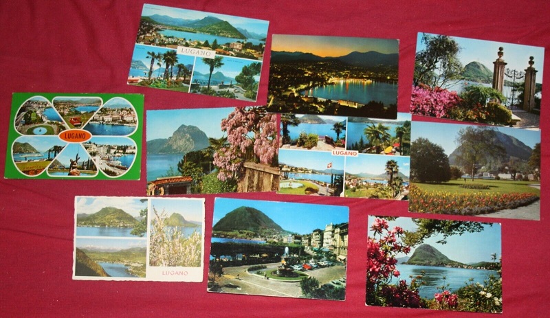 Ansichtskarte 10 Ansichtskarten Lugano (Postkarten, Paket, Konvolut, Lot) aus der Kategorie Sammlungen, Lots, Konvolute