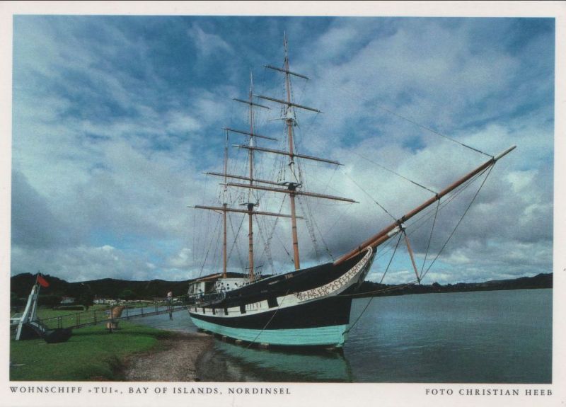 Ansichtskarte Bay of Islands - Neuseeland - Wohnschiff Tui aus der Kategorie Bay of Islands