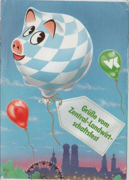 Ansichtskarte Landwirtschaftsfest Bayern aus der Kategorie Werbung