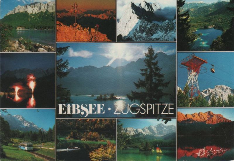 Ansichtskarte Eibsee (See) - Zugspitze aus der Kategorie Eibsee
