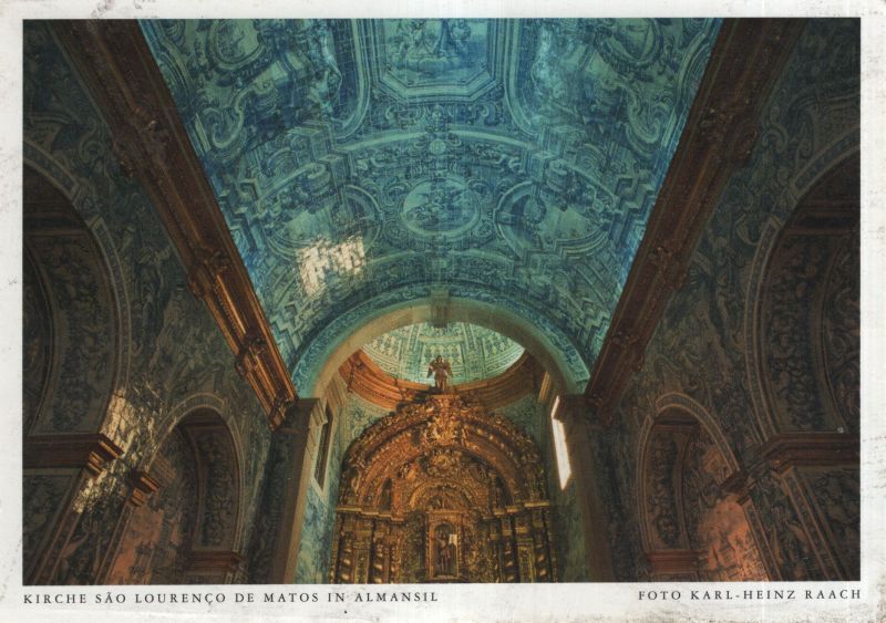 Ansichtskarte Almansil - Portugal - Kirche Sao Lourenco de Matos aus der Kategorie Almansil