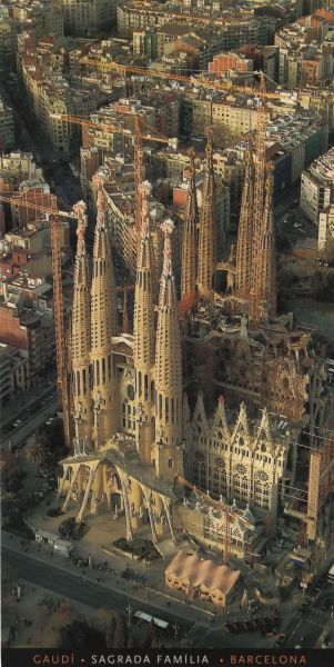 Ansichtskarte Barcelona - Spanien - Sagrada Familia aus der Kategorie Barcelona