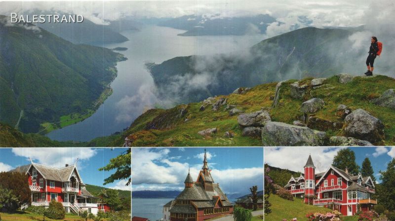 Ansichtskarte Balestrand - Norwegen - 4 Bilder aus der Kategorie Balestrand